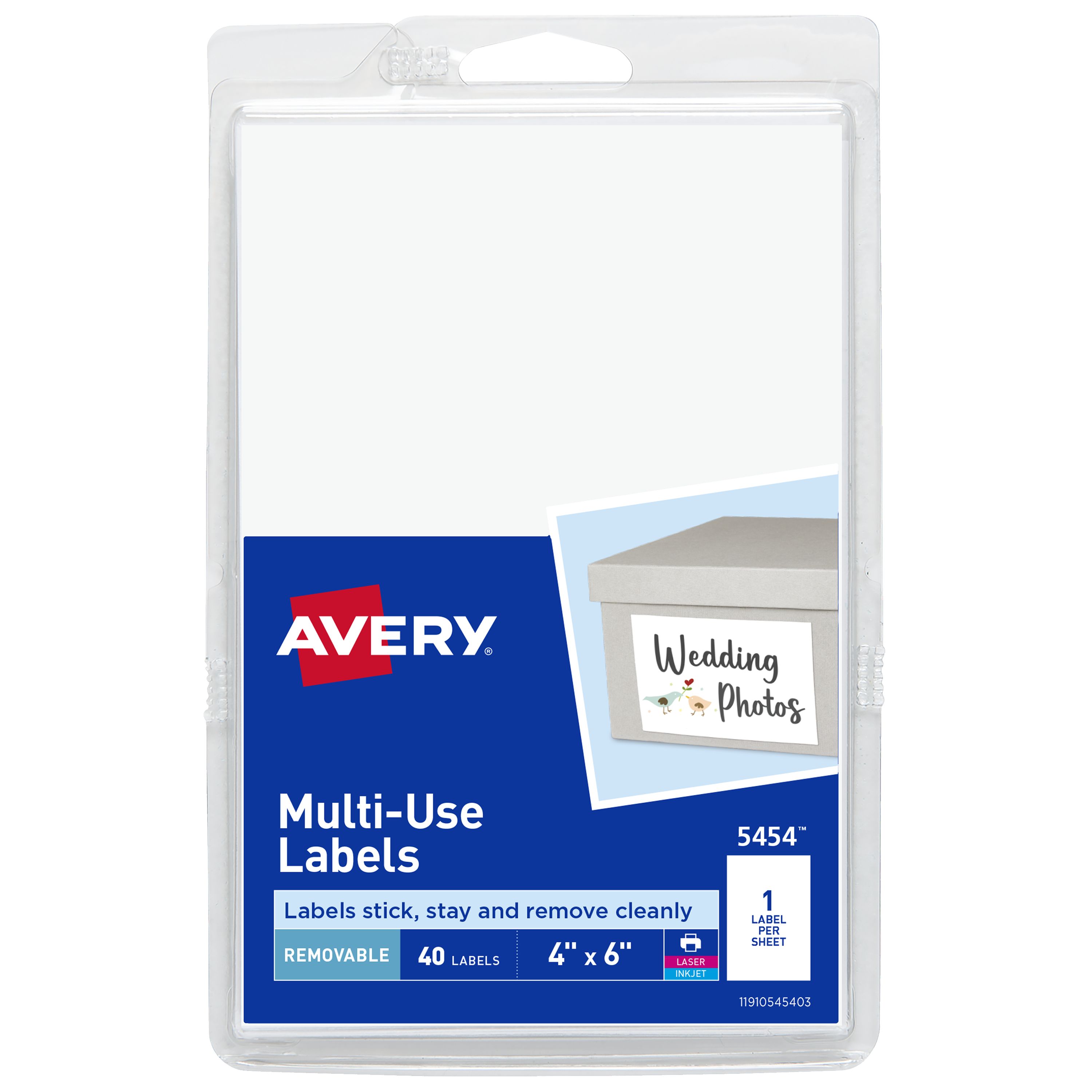LEEページ　6箱 Removable Labels, 4